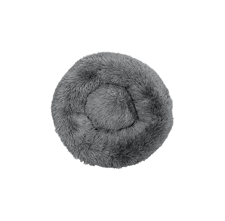 Antracitgrå rund Danish Design Calming Bed i storlek S