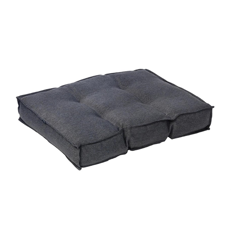 Grå Dogman Classy XXL-hunddyna med memory foam och linneliknande överdrag